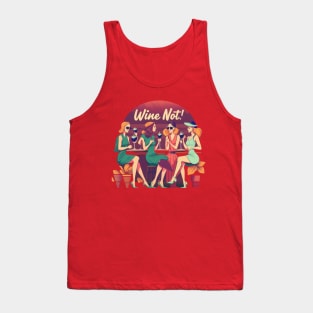 "A Toast to Friendship and Good Wine!" Tank Top